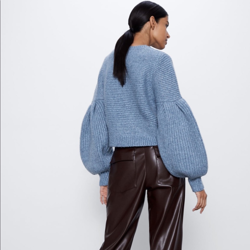 ⚡️MOVING SALE ⚡️Zara wool blend balloon sleeve sweater ⚡️MOVING SALE ⚡️ - Picture 8 of 10